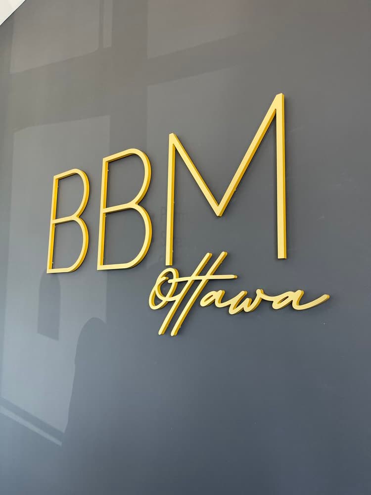 Custom interior logo sign Ottawa
