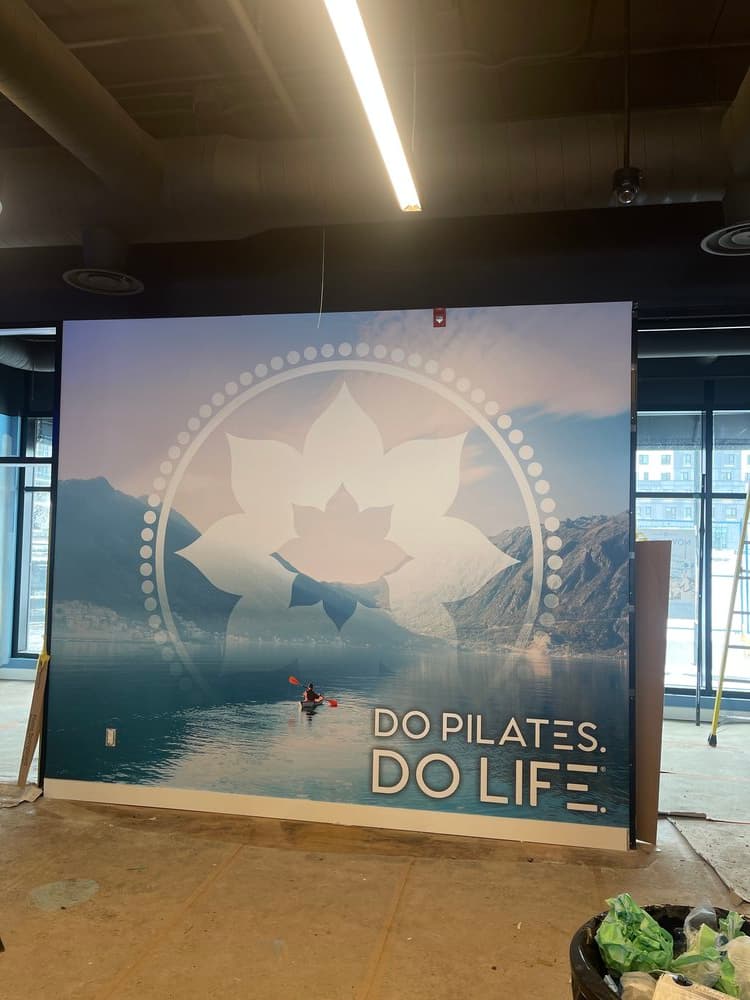 Interior wall mural Ottawa fitness studio