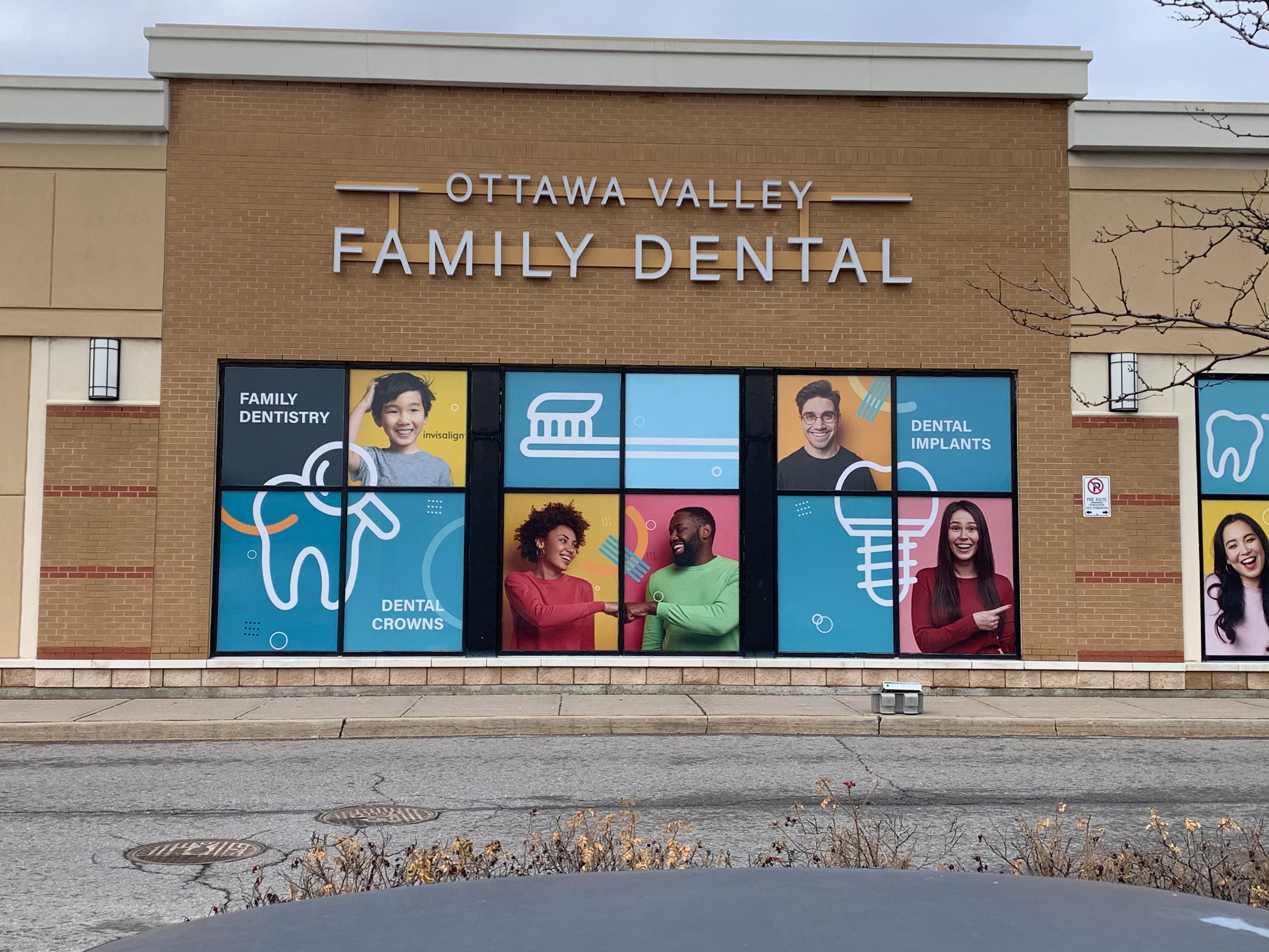 Ottawa Valley Family Dental – Exterior signage