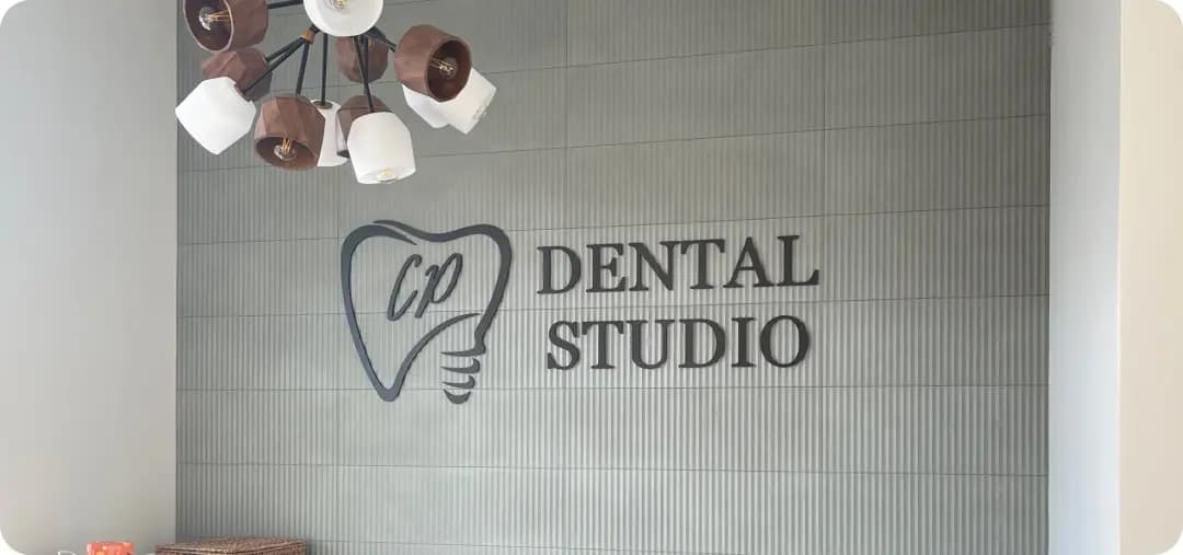 CP Dental Studio – Interior 3D lettering