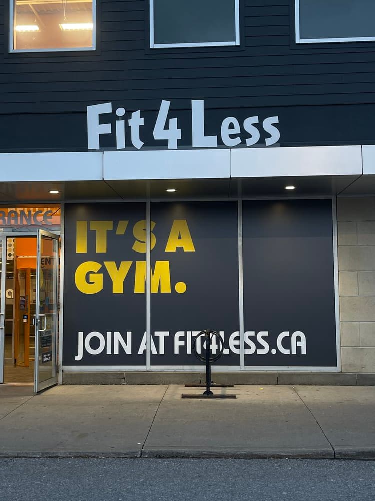 Exterior storefront sign installation Ottawa