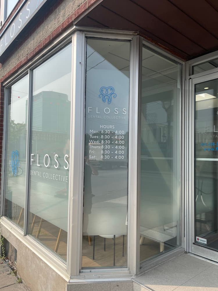 Beauty salon door window graphics Ottawa