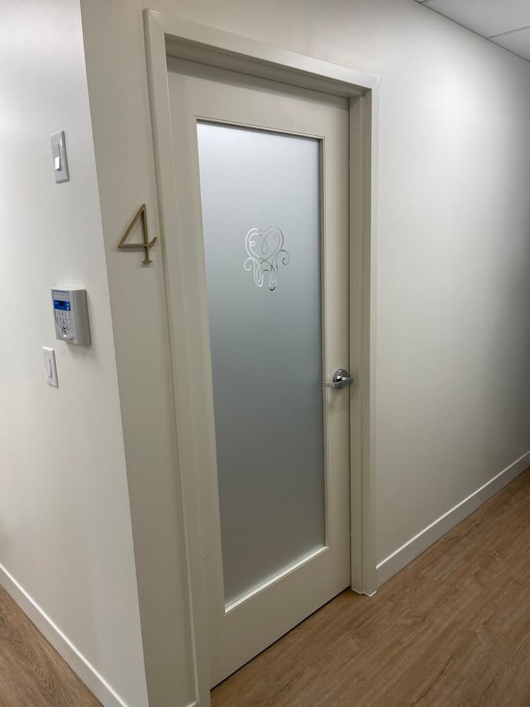 Interior room door logo graphic Ottawa salon