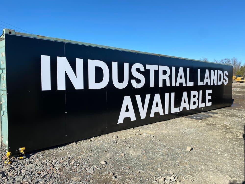 Site fence sign Ottawa