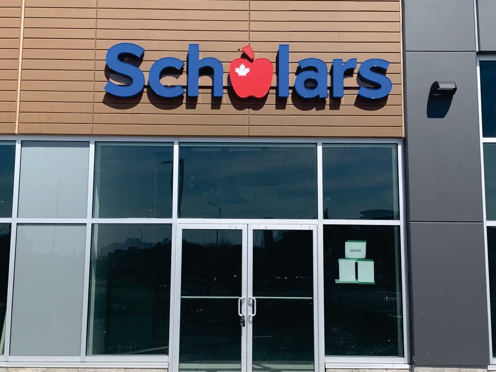 Aluminum exterior sign Ottawa retail commercial