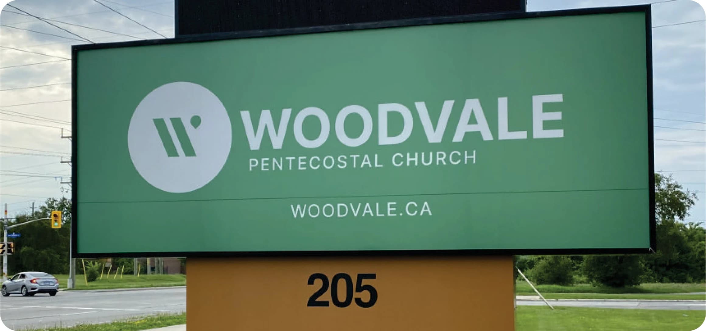 Custom monument sign Ottawa