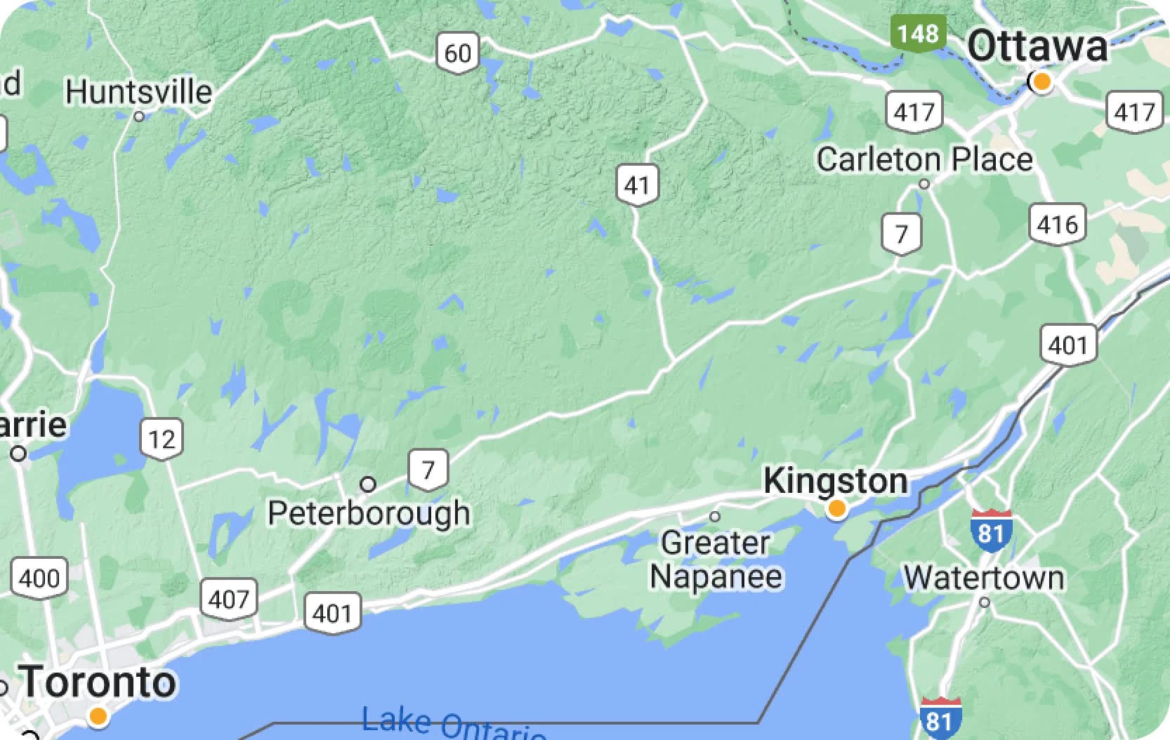 Serving Region Map