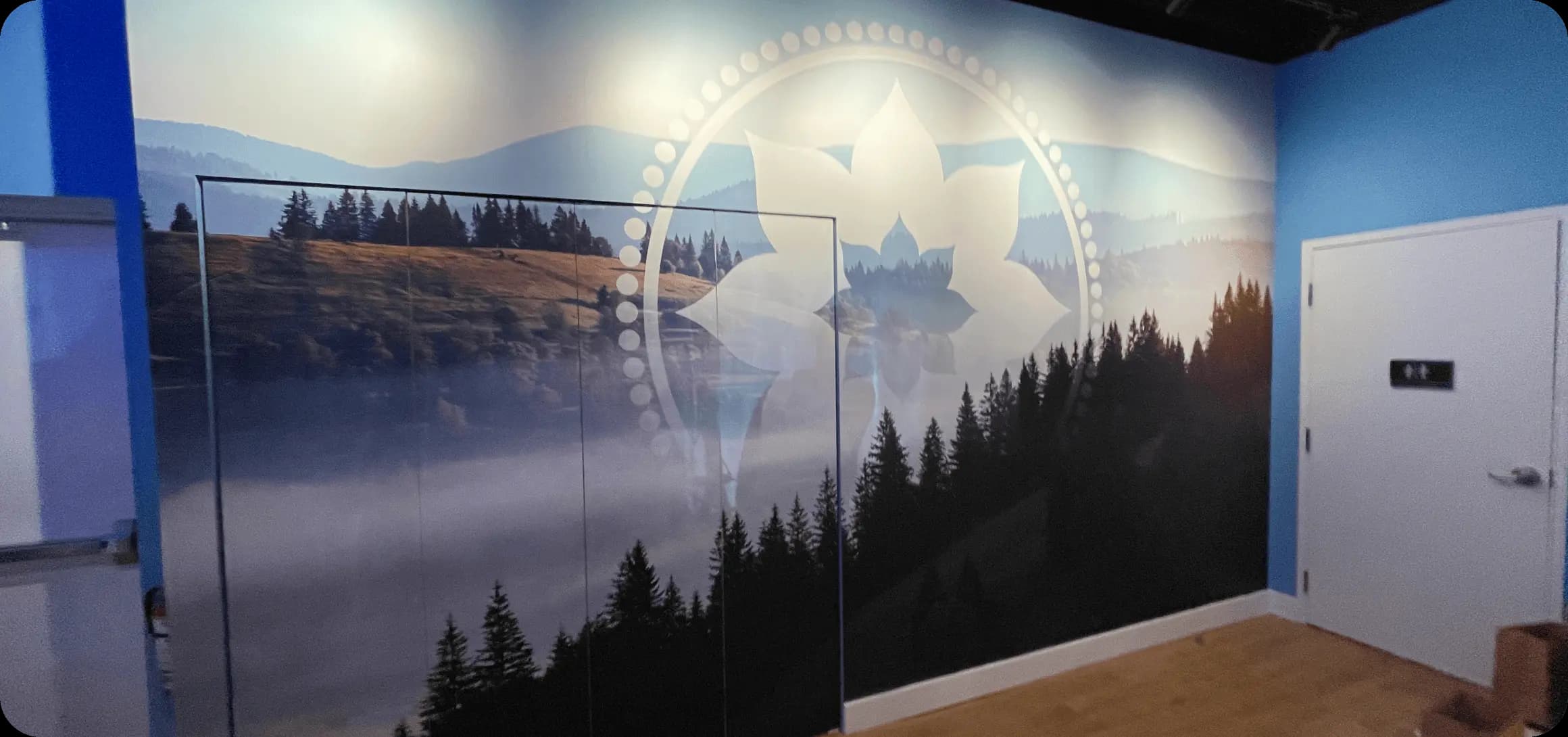Office wall mural — Canadian landscape map