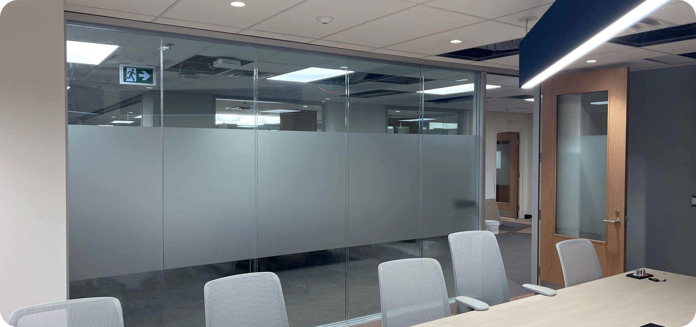 Frosted window film applications in Ottawa commercial spaces