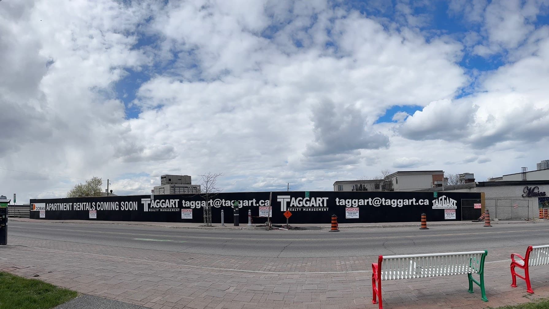 Construction Hoarding Wrap for the Taggart Group, Preston Street, Little Italy, Ottawa
