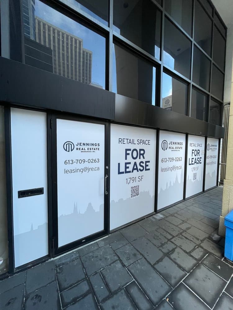 Leasing available window graphics Ottawa